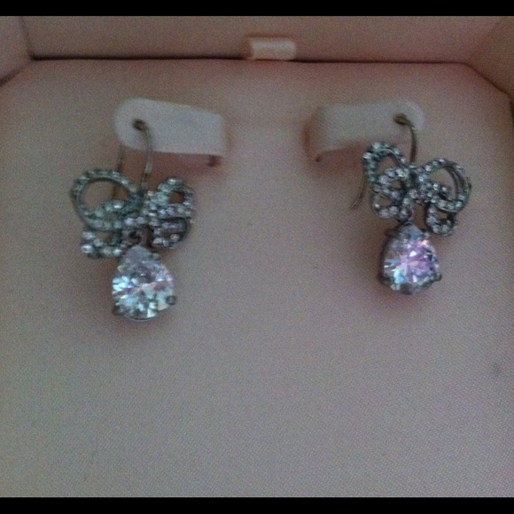Juicy Couture Pave Bow Earrings