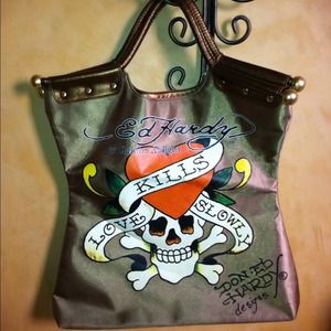 Authentic Ed Hardy Tote