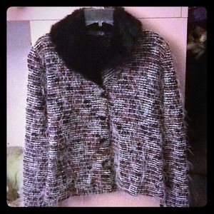 Jackets & Blazers - Vintage Paris Shag Fringe Fur Trim Jacket Jackets & Blazers - Vintage Paris Shag Fringe Fur Trim Jacket