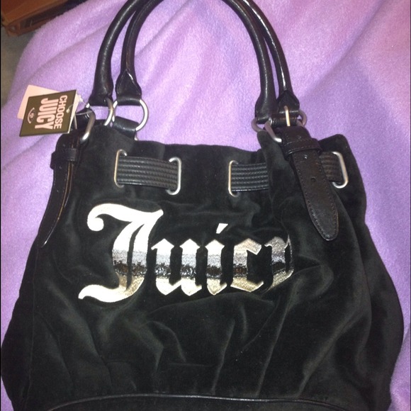 Juicy Couture Handbags - ✨SALE!! Juicy couture velour shoulder bag