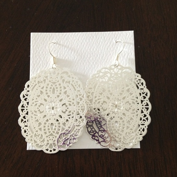 Silver earrings