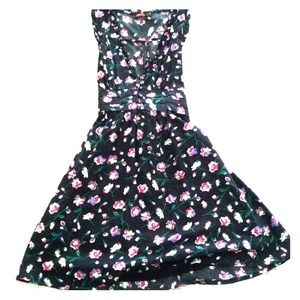 Black floral dress