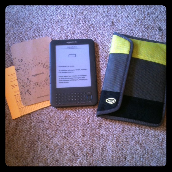 on holdKindle E-reader. Used twice. NO TRADES
