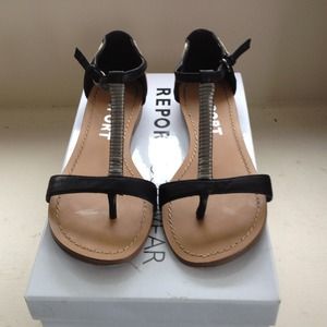 Black gladiator sandals