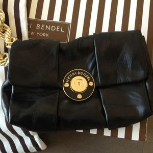 Henri Bendel Bags - Henri Bendel black leather wristlet clutch Henri Bendel Bags - Henri Bendel black leather wristlet clutch