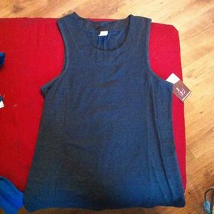 Yoga. Tank top ruffle on back dark grey XL