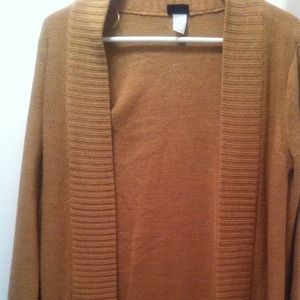 HOLD @sugarhoney H&M Camel long cardigan knit