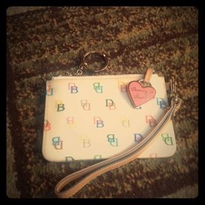 Dooney & Bourke Cream DB Skinny Wristlet *REDUCED*