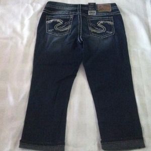 Reserved* Brand New Silver Aiko capris