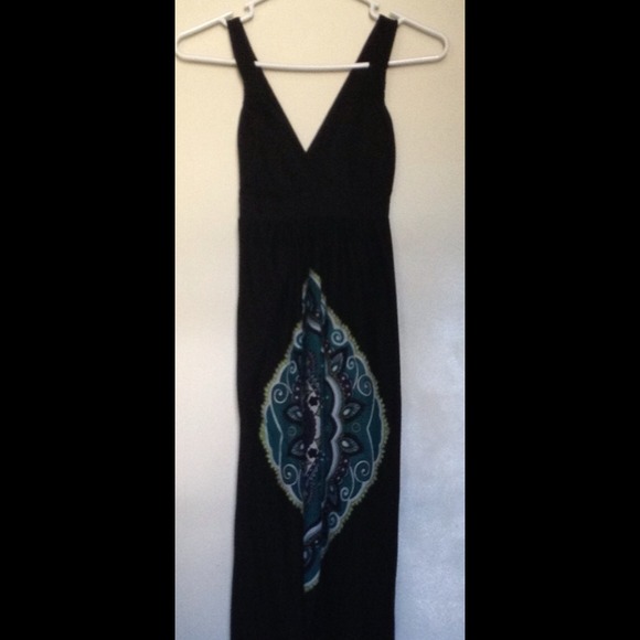 Black maxi dress
