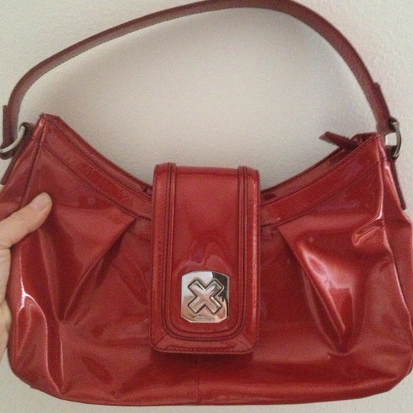 Small to medium patent leather bag. **Now reduced*