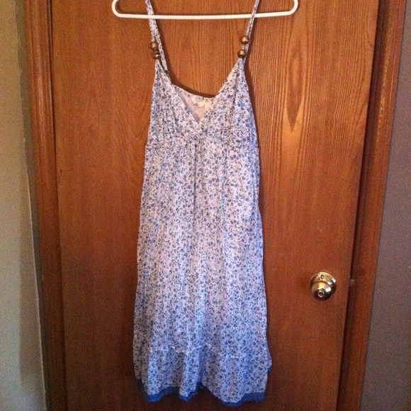 Sundress with gold beaded strap