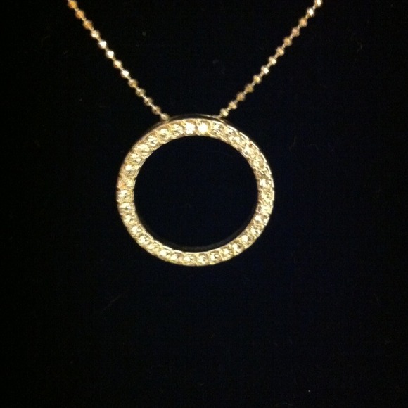 CZ necklace sterling silver