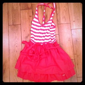 Hot pink and white hollister dress bundle