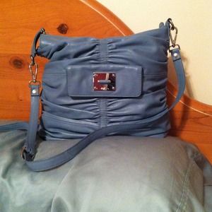 Light blue shoulder bag