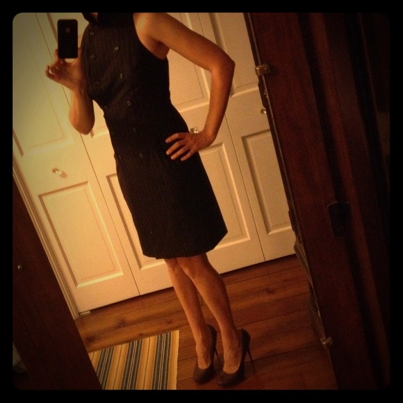 Ralph Lauren Menswear-Inspired Sleeveless Dress