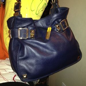 ❗REDUCED Authentic Vince Camuto blue & gold purse