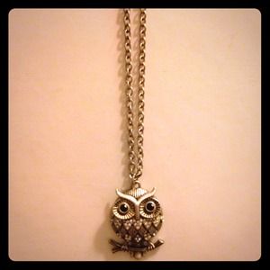 Silver Owl necklace