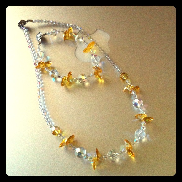 Swarovski necklace and bracelet set
