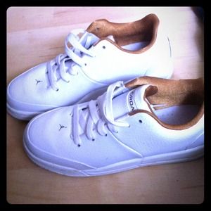 Retro white Jordans