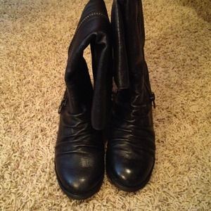 ❌❌RESERVED❌❌Black leather boots