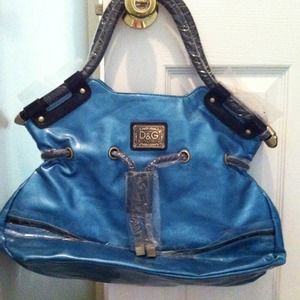 D&G inspired electric blue handbag.