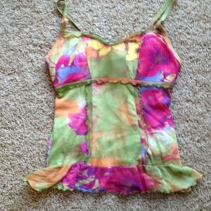 Boston proper multicolored top