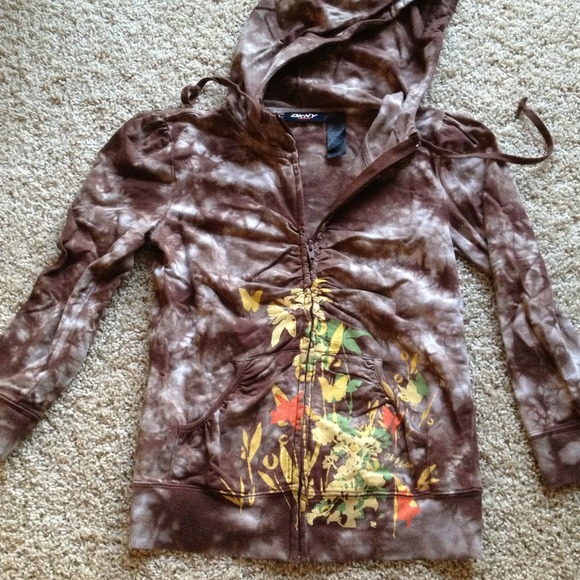 Dkny hooded sweatshirt.