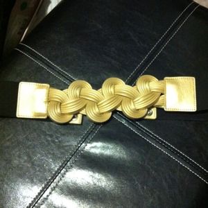 Gold Braid Stretch Belt