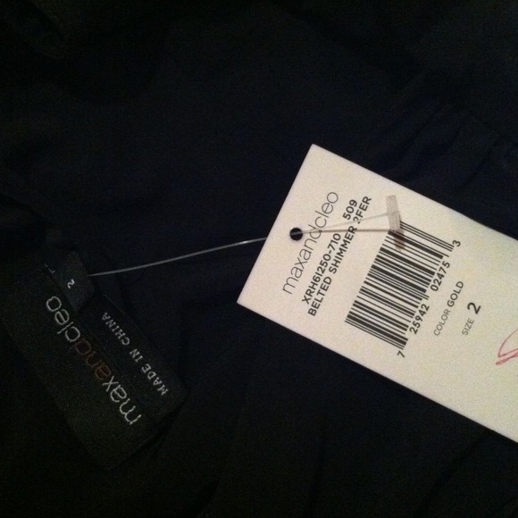 Max & Cleo belted shimmer dress. Brand new. - Picture 3 of 3