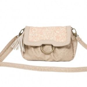 Amy Kathryn Wisteria taupe clutch/messenger