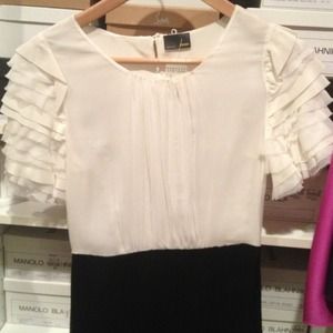 Fendi White and Black Dress, IT size 38