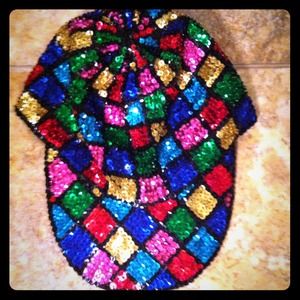 Sequined hat, great 4 Halloween/parties ect..