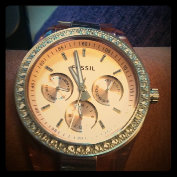 Fossil watch rose gold
