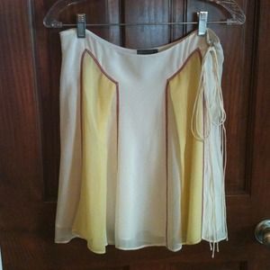 Reduced!  Armani silk colorblocked skirt!
