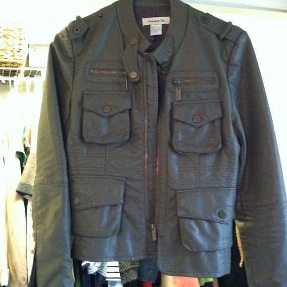 Faux leather jacket