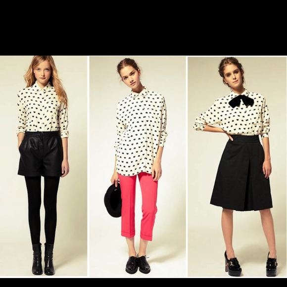 Traded:::Brand new chiffon heart top - Picture 1 of 2