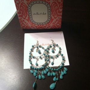 Azure couture earrings