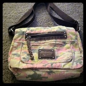 Pink cross body bag
