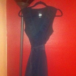 **🌹New pics! Belted black ruffle dress