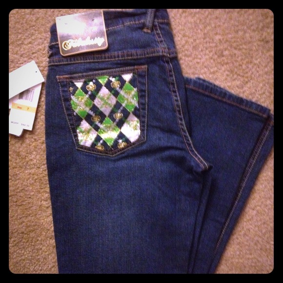 Fabulousity Jeans NWT Sz 7 Dark Blue