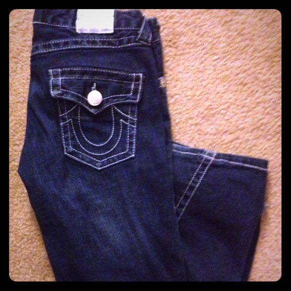 True Religion Jeans Sz 28 lighter denim mix colors