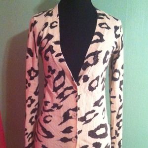 SOLD!!!! Animal Print Long Sleeve Cardigan