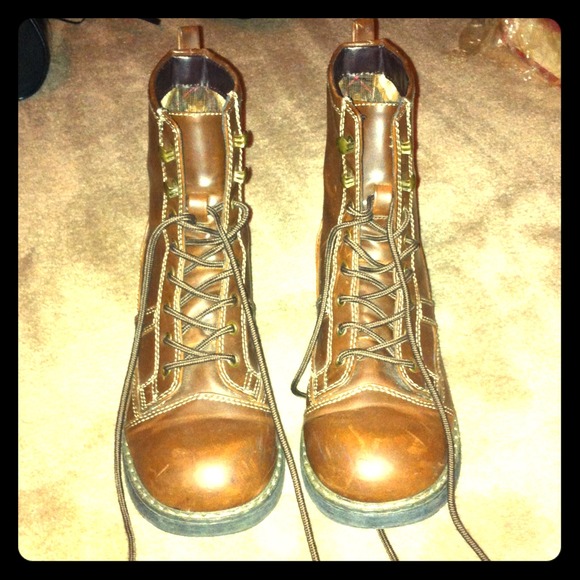 Brown Combat boots