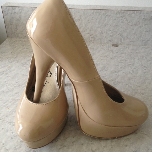 Tan pumps