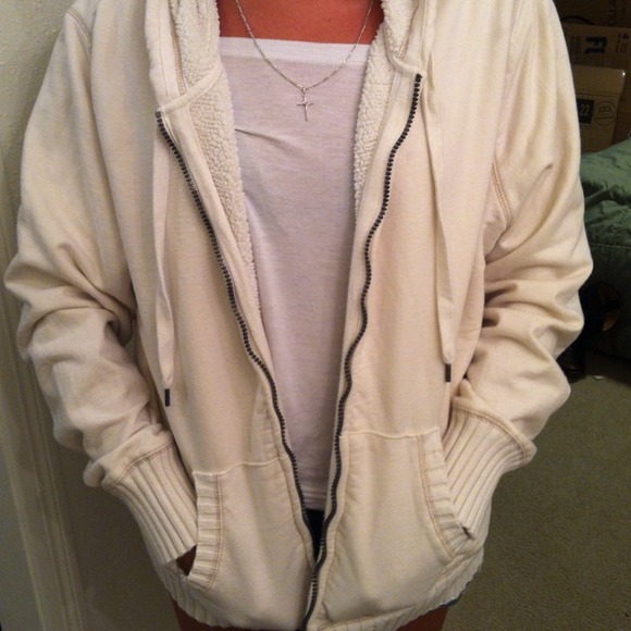 Zip sweater with hood