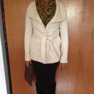 Beige Button Coat