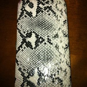 Faux snakeskin wallet