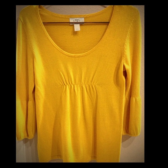 Ann Taylor Loft Mustard Sweater NWOT