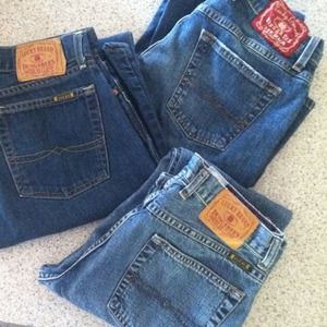 3 pair Lucky Brand size 4/27 30" 30" 31"